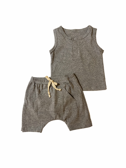 Grey Short Set